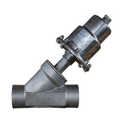 Y type stainless steel angle seat valve