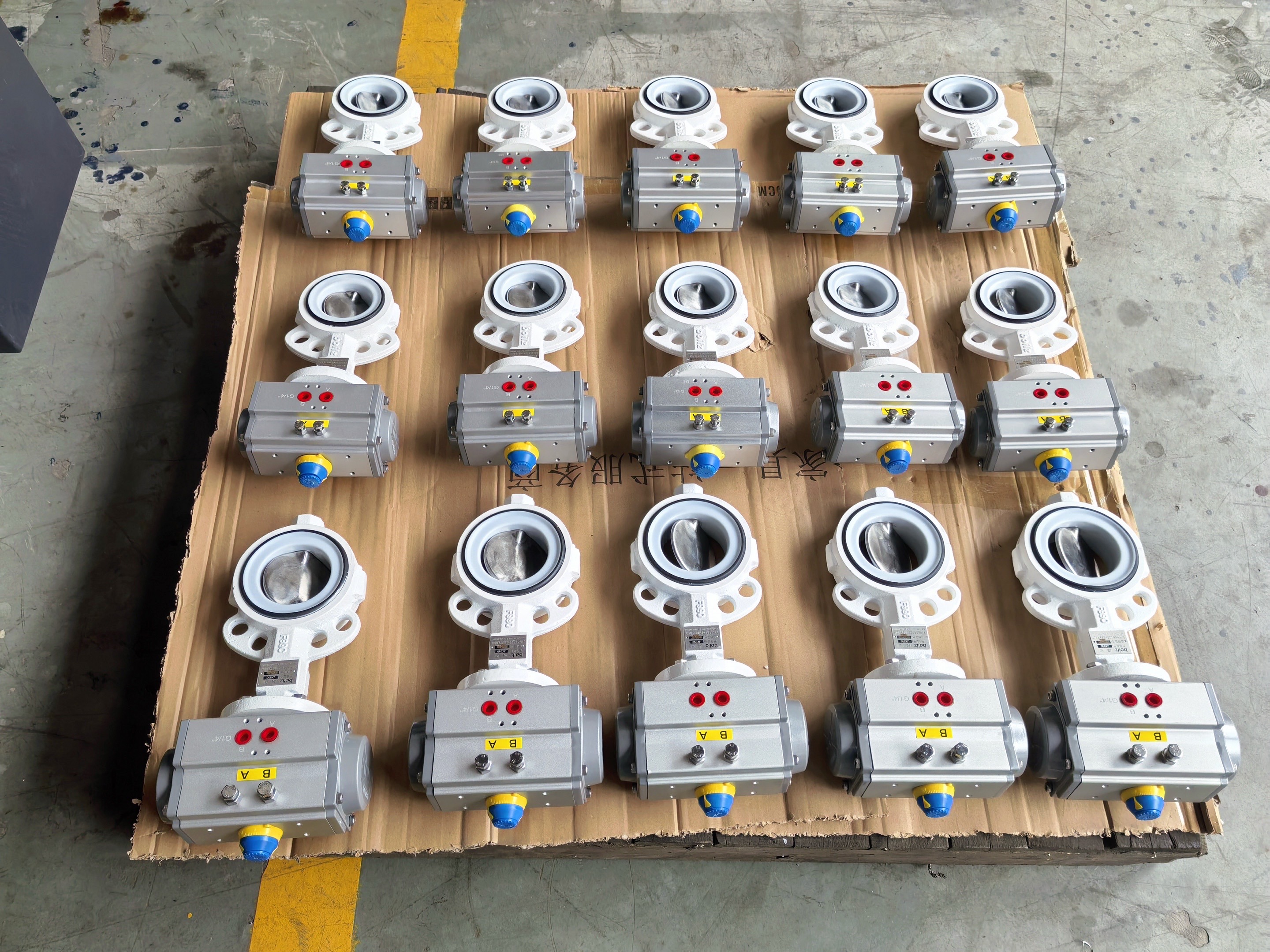 Pneumatic Butterfly Valve Finished Products